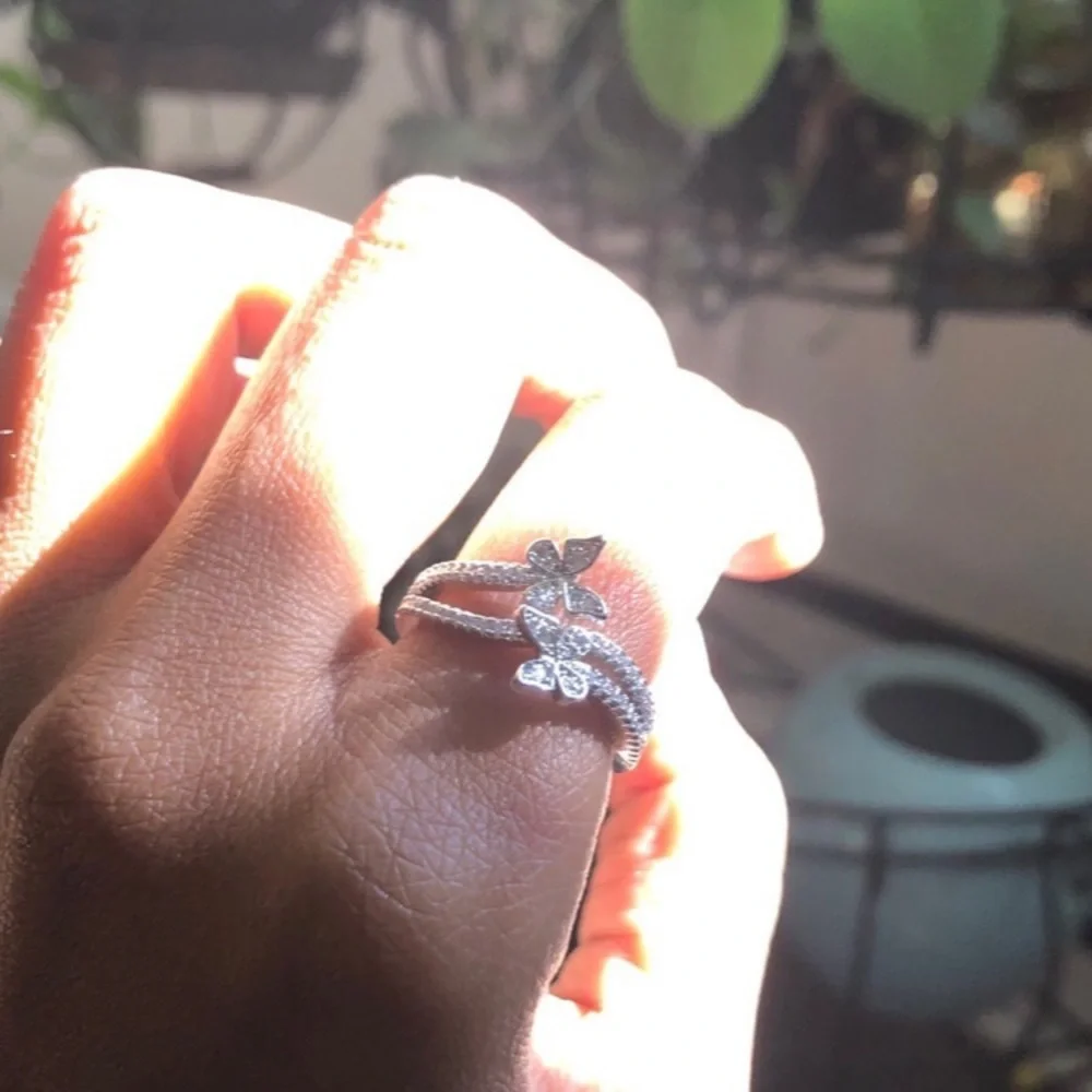 - Gorgeous butterfly ring size 6 925 metal